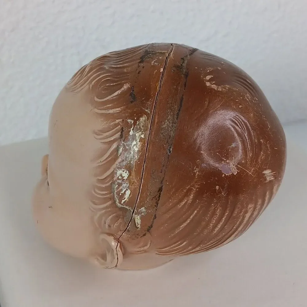 Ideal Sleepy Eyes Doll Head Composite Made in the USA pat. No 22522077 For Parts